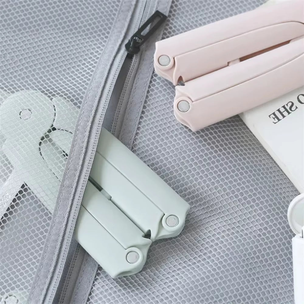 Foldable Travel Space Saving Non-Slip Easy Storage Hanger Outdoor Portable Clothes Hangers Multi-Functional Clothes Drying Rack