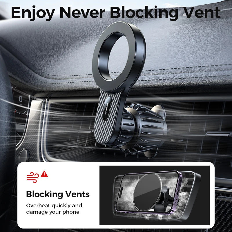 Magnetic Car Phone Holder Universal Strong Car Air Vent Phone Mount Compatible with Iphone Samsung LG Google Pixel, Etc