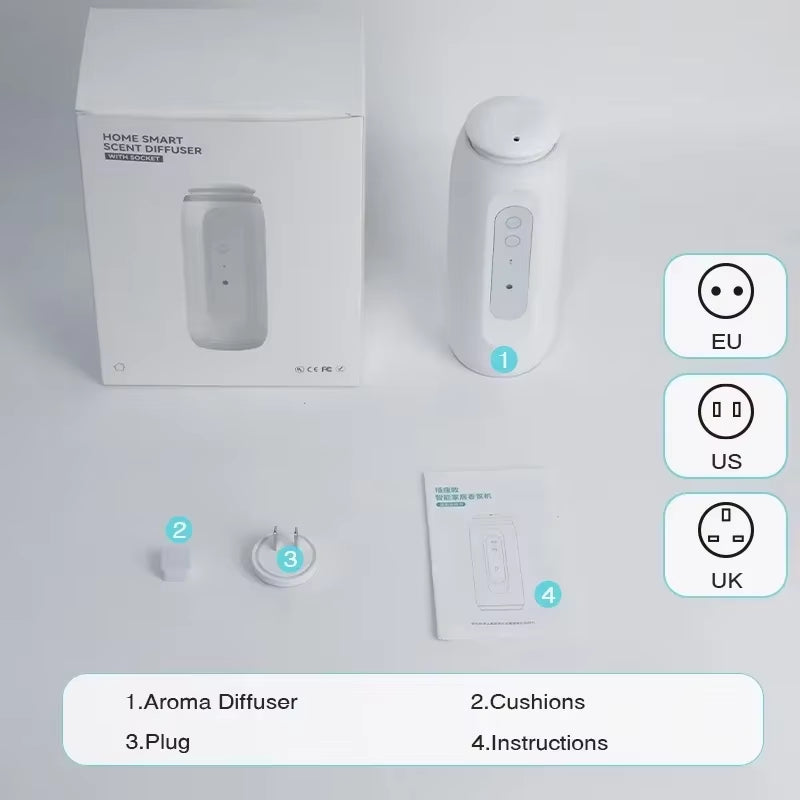 300M³ Bluetooth Wall Mounted Perfume Home Fragrance Aroma Diffuser Essential Oil Smell Distributor Air Freshener Favoring
