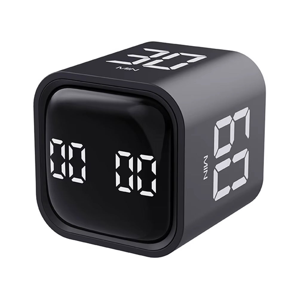 Productivity Cube Timer 5/10/30/60 Minutes and Countdown Mini Digital Timer Countdown Timer for Tasks Work Study Kitchen