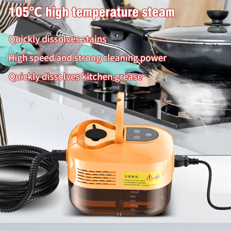 High-Performance Handheld Steam Cleaner for Household Use - Ideal for Air Conditioners, Kitchens, Cars, and Furniture (EU/US)