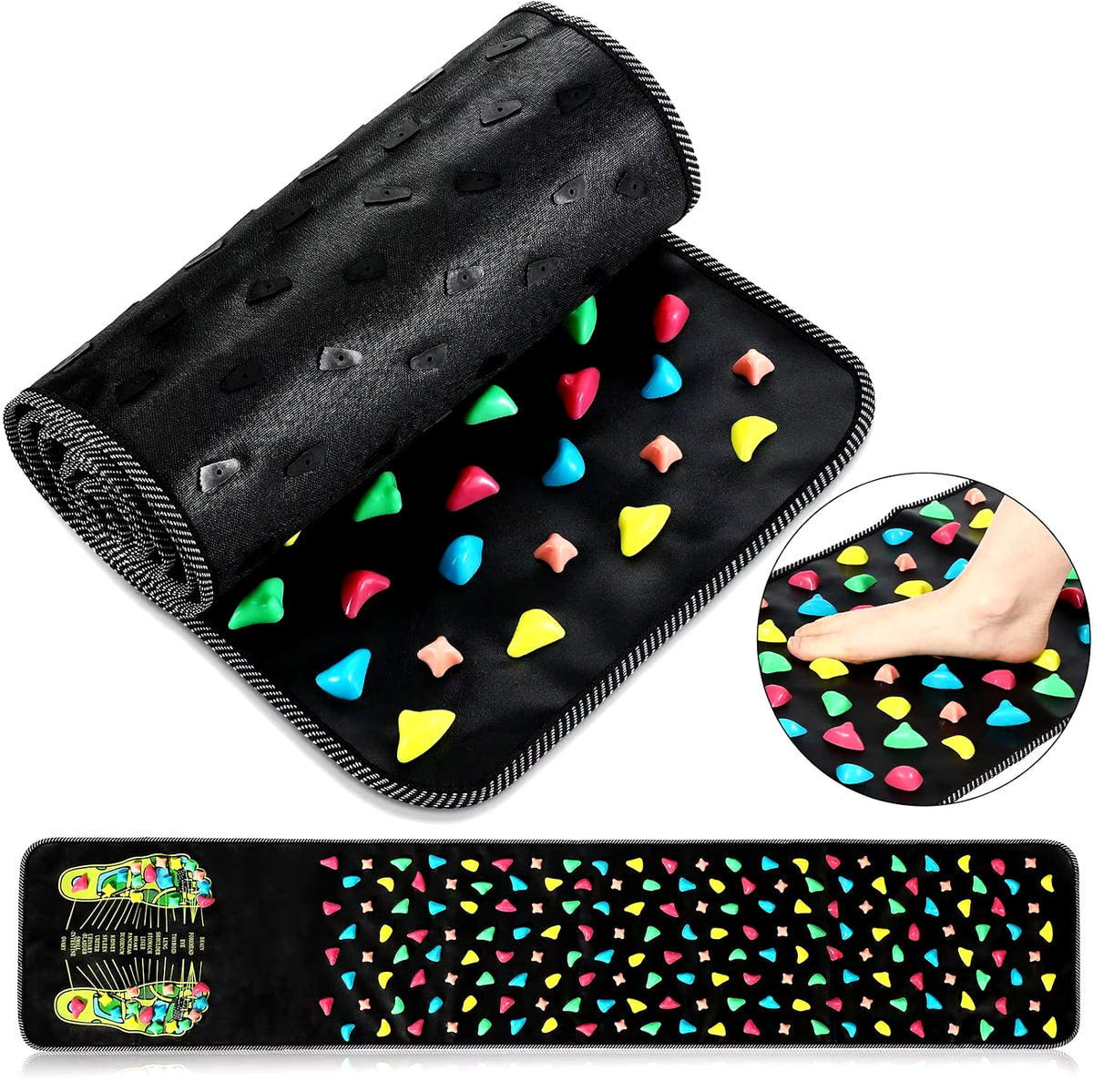 Foot Pressure Massage Board with Imitation Goose Soft Stone for Enhanced Foot Health and Relaxation
