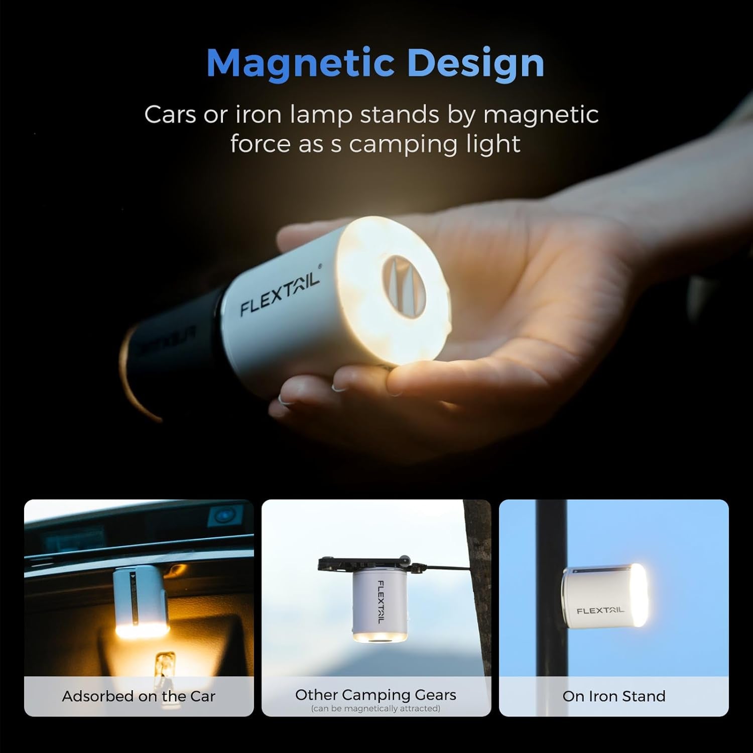 Portable Air Pump with Camping Lantern Tiny Pump 2X 4Kpa Air Pump for Inflatables Rechargeable Air Mattress Pump with Magnetic Design for Sleeping Pads, Pool Floats, Swimming Rings(Og)