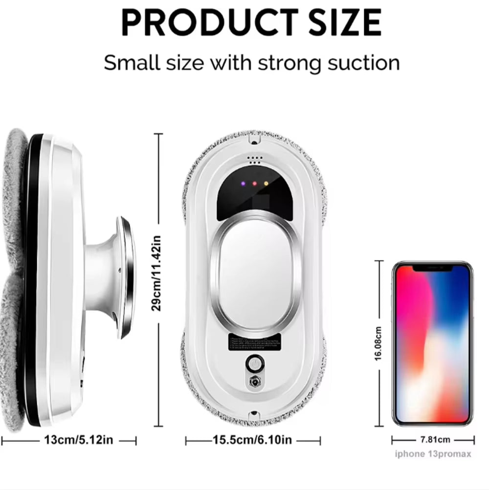 Window-Cleaning Robot Intelligent Window Glass Cleaning Machine Electric Glass Cleaner Remote-Controlled Automatic Window Cleani