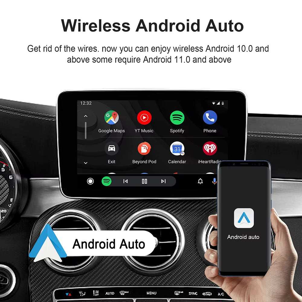Android 13 Car Ai Box Wireless Carplay Adapter Android Auto for Netflix Youtube for MG ZS EV MULAN MG4 MG5 EHS MARVEL R MAXUS