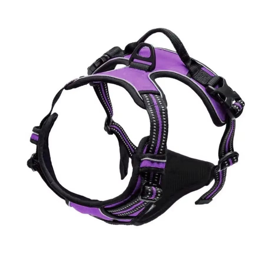 Premium Leather Dog Collar and Harness Set with Leash - Complete Accessories for Medium and Small Breeds
