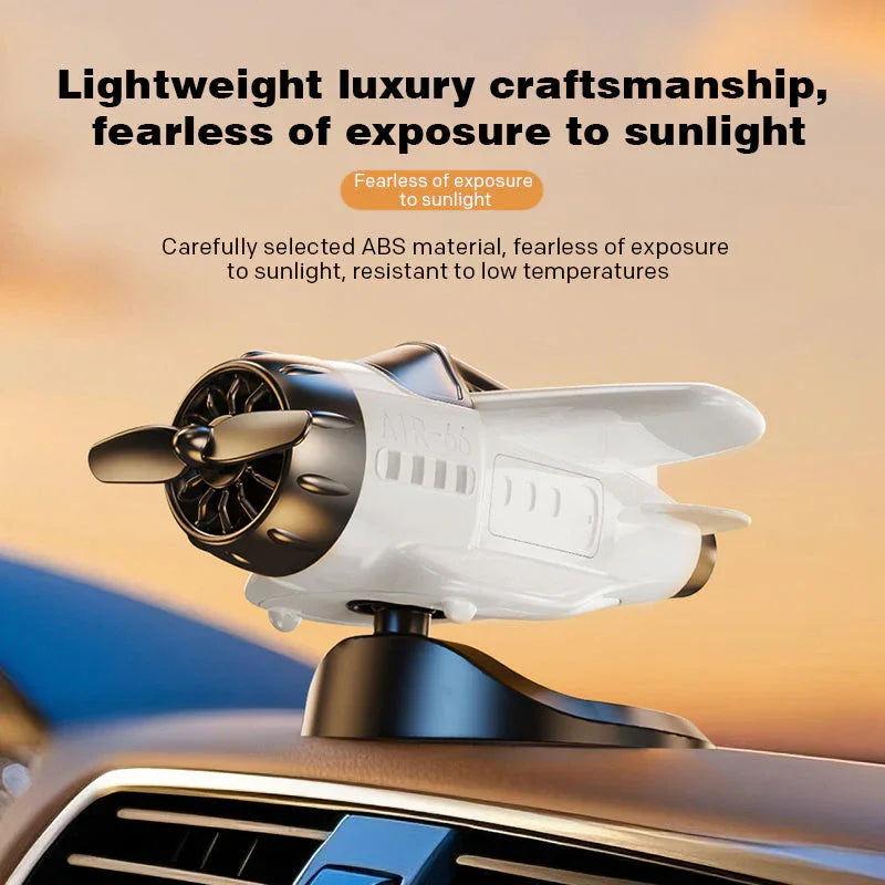 Limited Time Sale - 50% OFF🔥Solar powered airplane shaped car ornaments