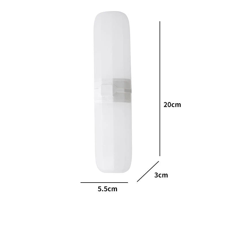 Portable Toothbrush and Toothpaste Holder Case for Travel and Camping - Protects Against Dirt and Damage