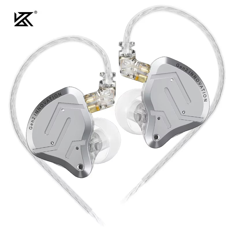 ZSN Pro 2 Metal In-Ear Headphones with 1BA + 1DD Hybrid Technology, High-Fidelity Bass Monitoring, and Noise Cancellation for Sports