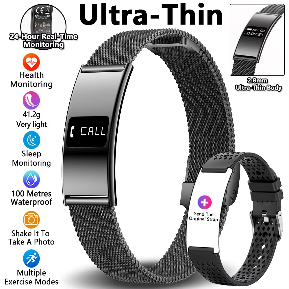 Men Women Smart Bracelet Heart Rate Sleep Monitor Health Smart Band Waterproof Sports Fitness Tracker Smartwatch for Android Ios