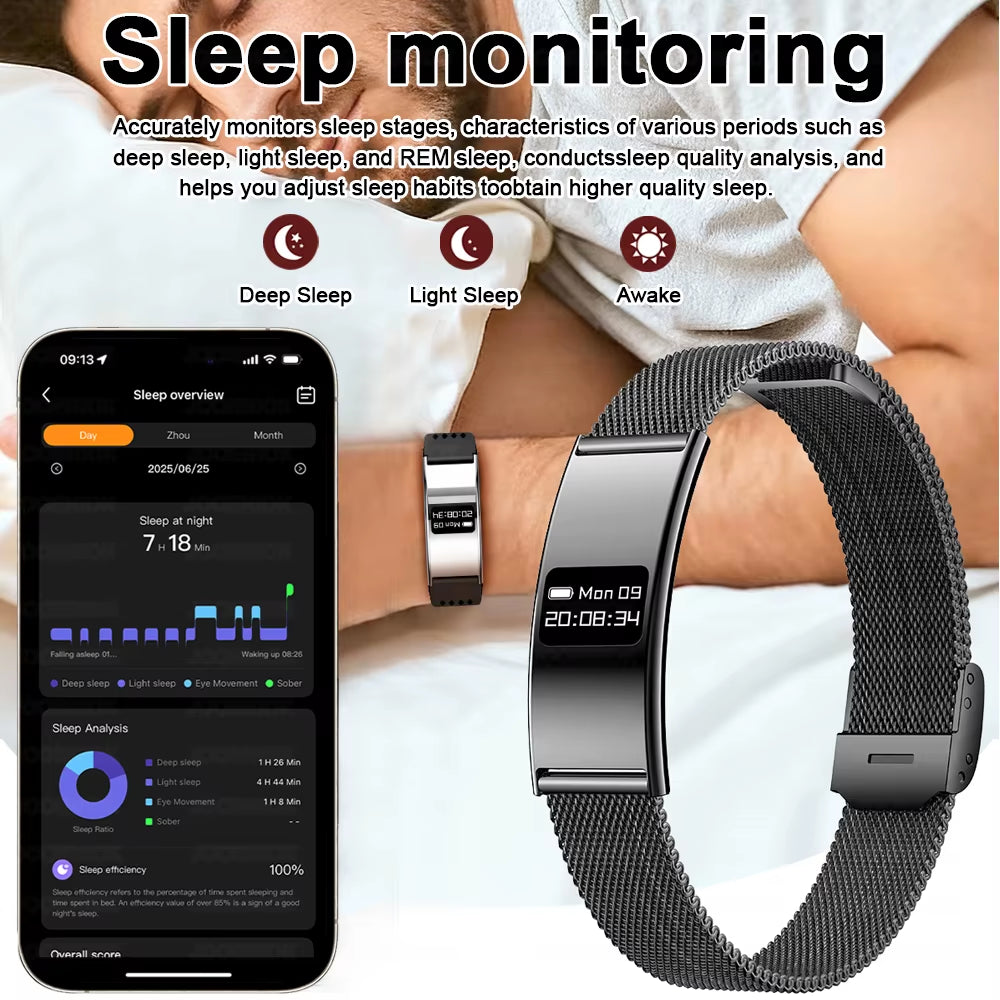 Men Women Smart Bracelet Heart Rate Sleep Monitor Health Smart Band Waterproof Sports Fitness Tracker Smartwatch for Android Ios