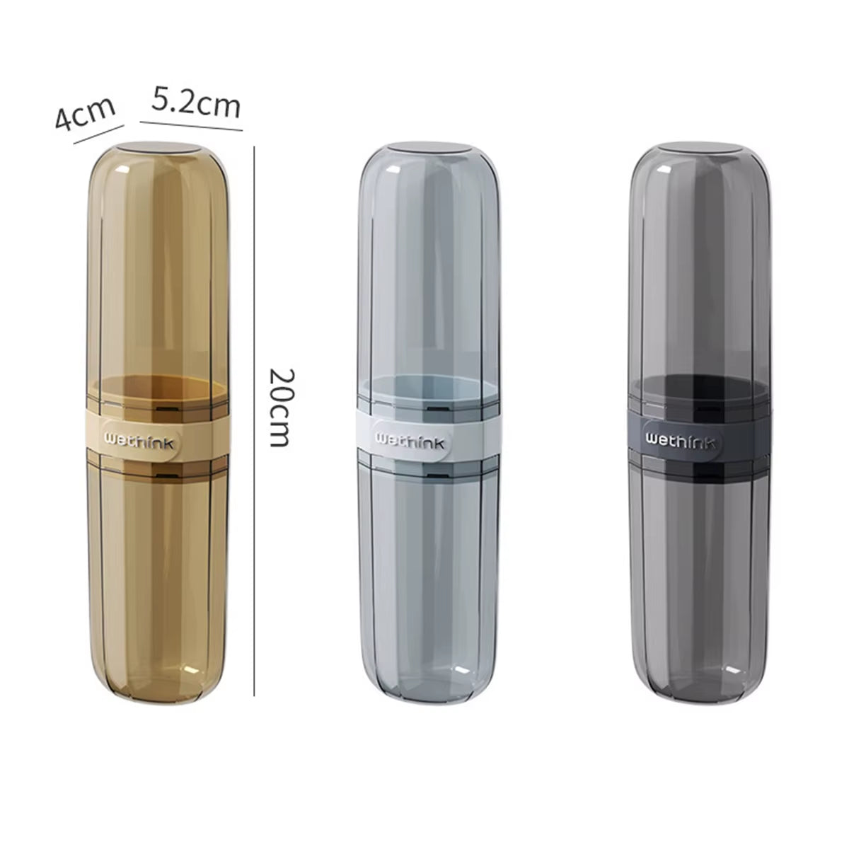 Portable Toothbrush and Toothpaste Holder Case for Travel and Camping - Protects Against Dirt and Damage