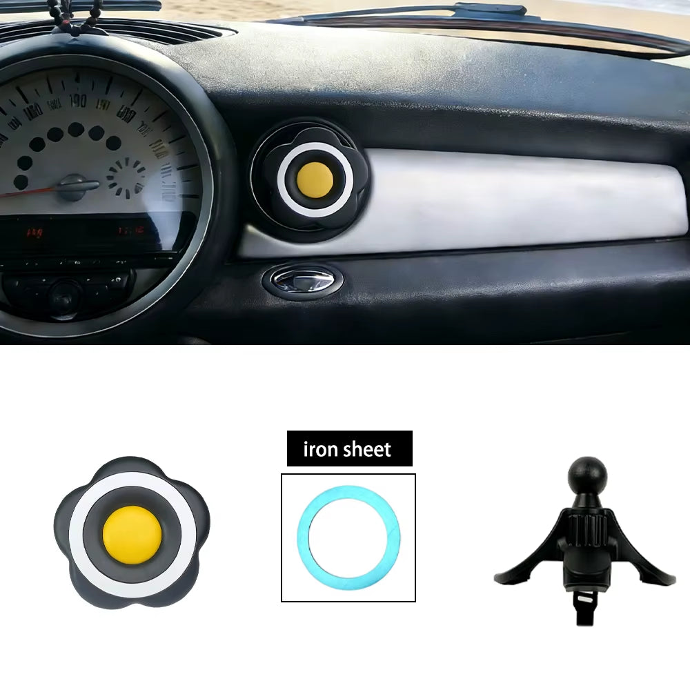 Car Air Vent Phone Holder for Mini Cooper Models R55, R56, R57, R58, R59, R60, R61 - Automotive Accessories