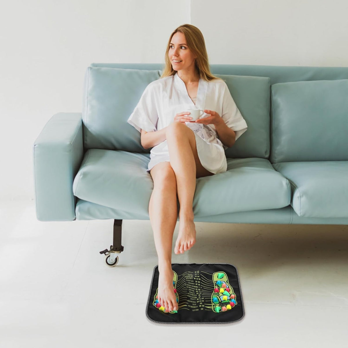 Foot Pressure Massage Board with Soft Stone Points