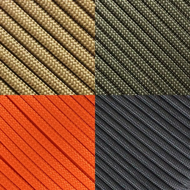 550 Paracord Rope - 7 Strand, 4mm Military Tactical Cord for Camping, Outdoor Survival, and DIY Bracelets (5/15/30M Options)