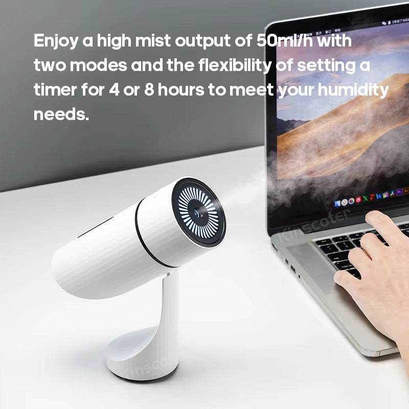 260ML Wireless Air Humidifier USB Aromatherapy Diffuser 1000Mah Rechargeable Battery Ultrasonic Cool Mist Maker Quiet Fogger