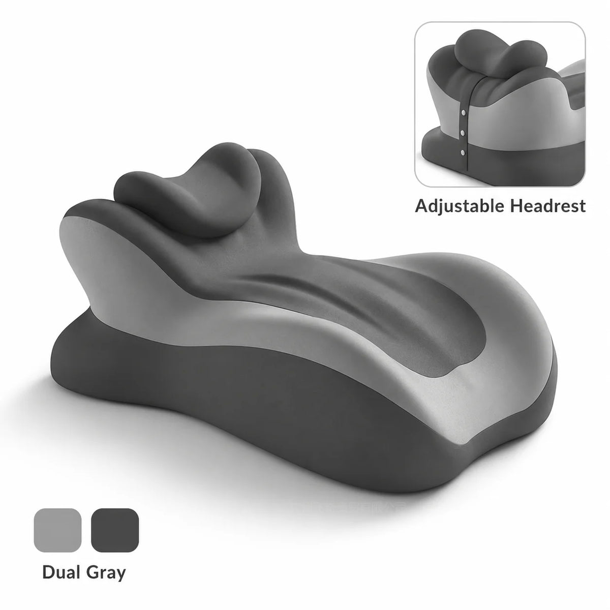 Multifunctional Memory Foam Reading Pillow with Removable Headrest and Anti-Slip Design for Enhanced Comfort While Reading in Bed