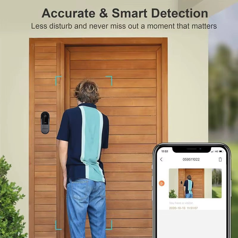 Tuya Wifi Wireless Video Doorbell Camera HD Video Intercom Smart Home Security Protection Night Vision for Home Office