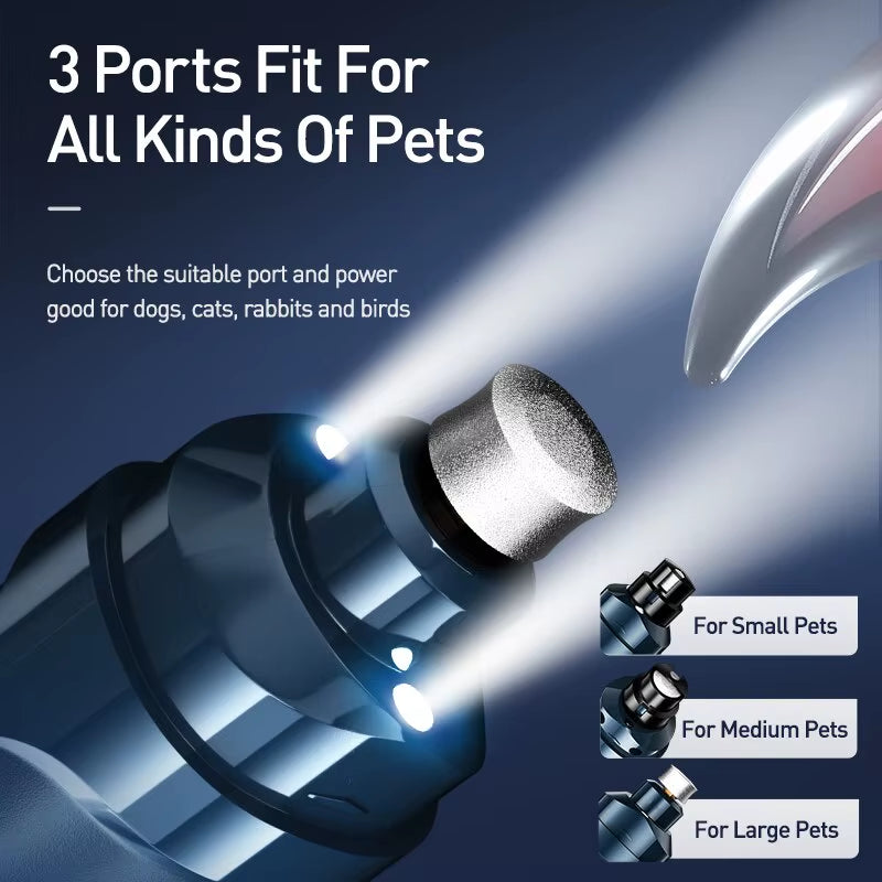 N30 Electric Dog Nail Clippers for Dog Nail Grinder Rechargeable Professional Pet Clipper for Cat Claws Cutter Grooming