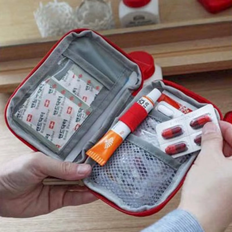 Compact Portable First Aid Kit for Travel and Outdoor Emergencies