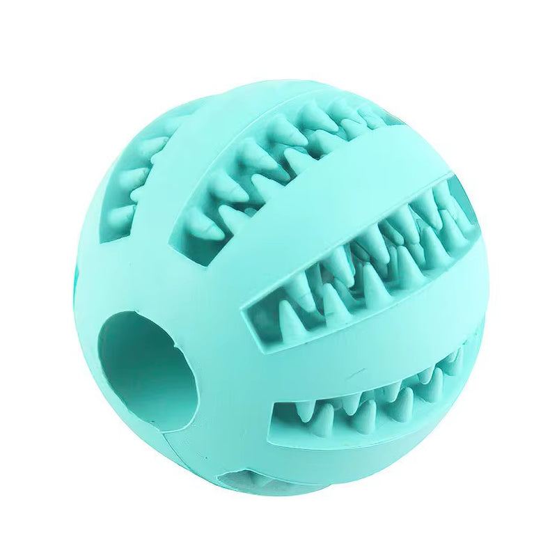 Nontoxic Bite-Resistant Dog Toy Ball for Chewing, Treat Dispensing, and Dental Care