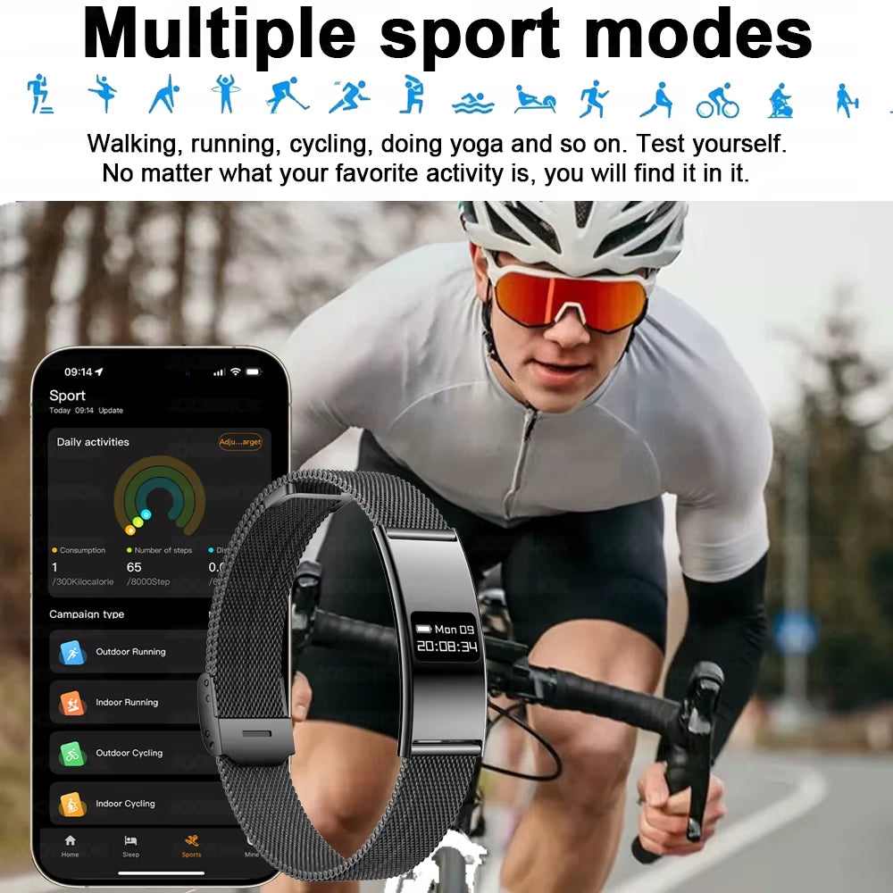 Men Women Smart Bracelet Heart Rate Sleep Monitor Health Smart Band Waterproof Sports Fitness Tracker Smartwatch for Android Ios