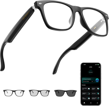 AI Smart Glasses for Men and Women with Chat GPT, Bluetooth Translation Glasses with 164 Languages and Color-Change Lens, Music Playback & Hands-Free Calls, UV & Blue Light Protection