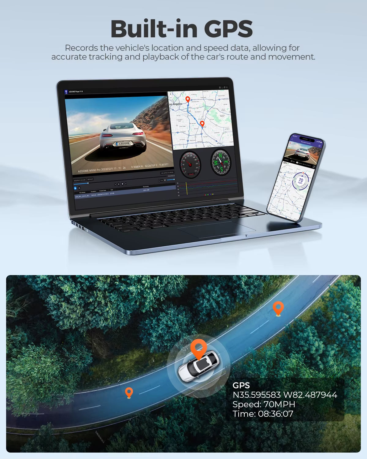 4K Dash Cam M550 Pro Built-In 5.8Ghz Wifi GPS Car DVR Upgrade  M550 Night Vision Parking Monitor Support Rear Cam