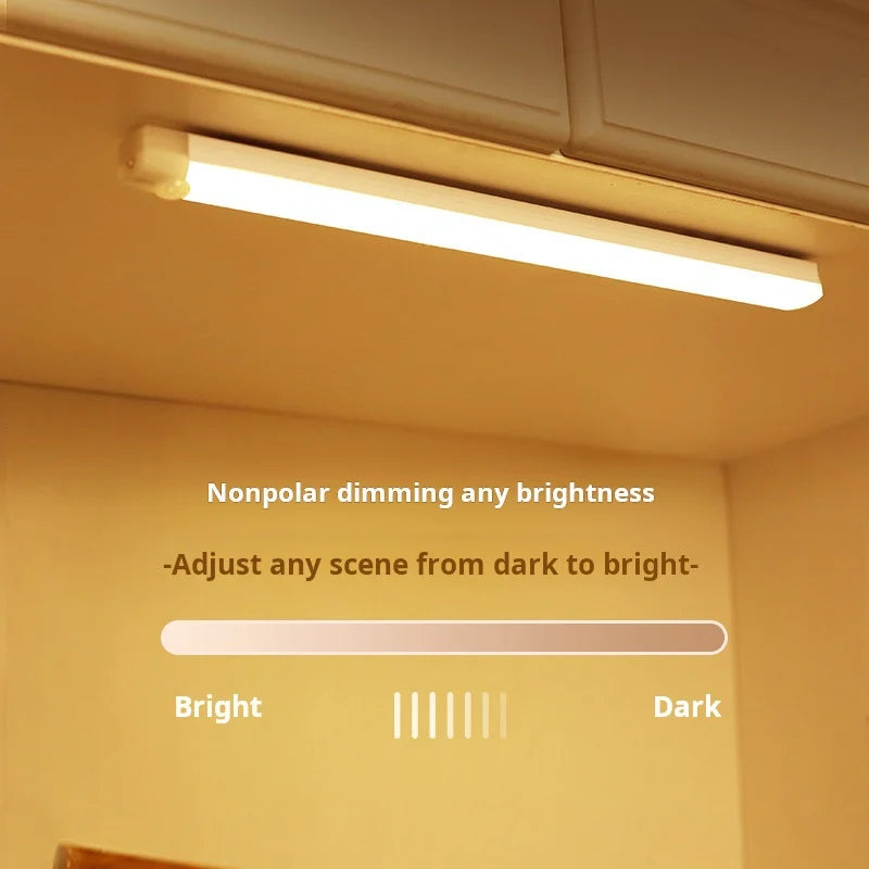 Wireless Rechargeable LED Motion Sensor Cabinet Light - Perfect for Closets, Kitchens, Wardrobes, and Stairs - Battery Operated Night Lighting Solution