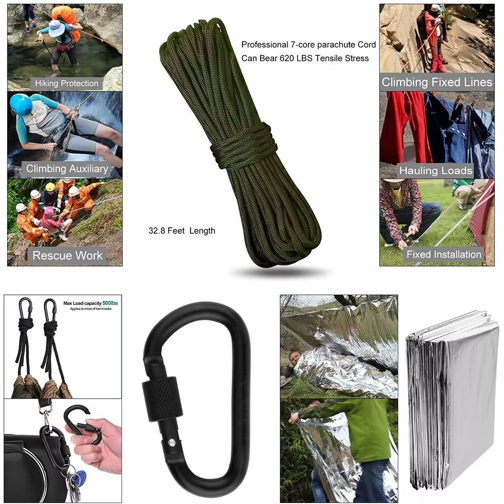 Portable Survival First Aid Kit Full Set Molle Outdoor Gear Emergency Kits Camping Hiking Trauma Bag First Aid Kit Outdoor IFAK
