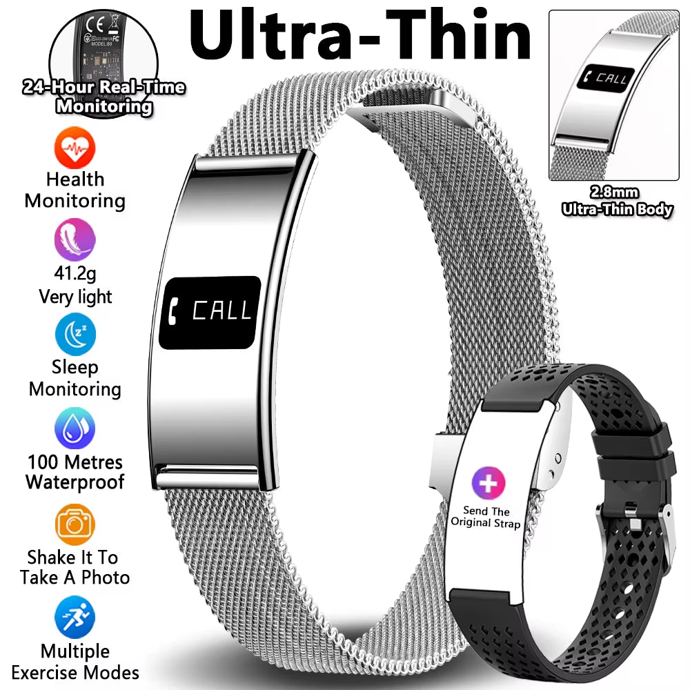 Men Women Smart Bracelet Heart Rate Sleep Monitor Health Smart Band Waterproof Sports Fitness Tracker Smartwatch for Android Ios