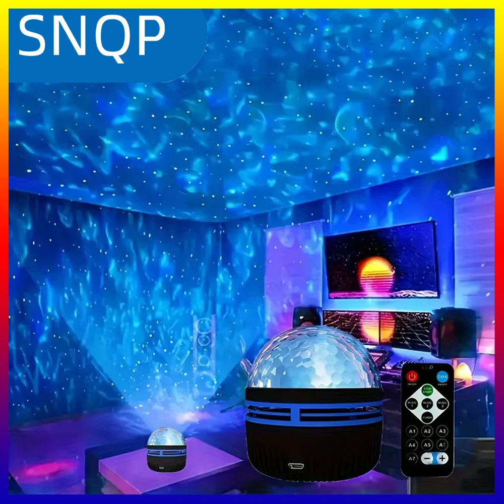 LED Starry Night Sky Projector with Remote Control - RGB Galaxy Light with 7 Modes for Home, Bedroom, Game Room, and Party Decoration
