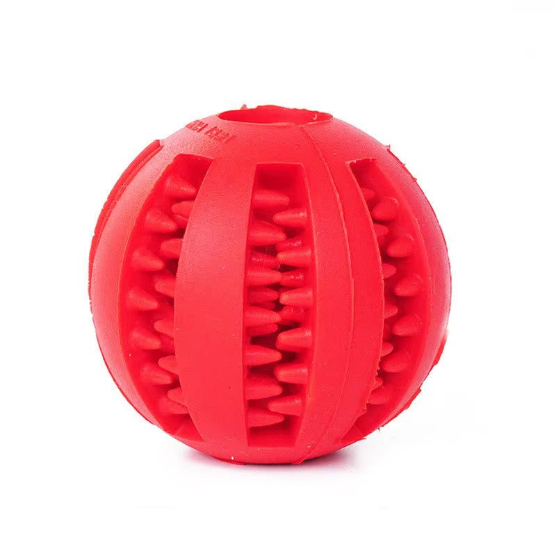 Nontoxic Bite-Resistant Dog Toy Ball for Chewing, Treat Dispensing, and Dental Care