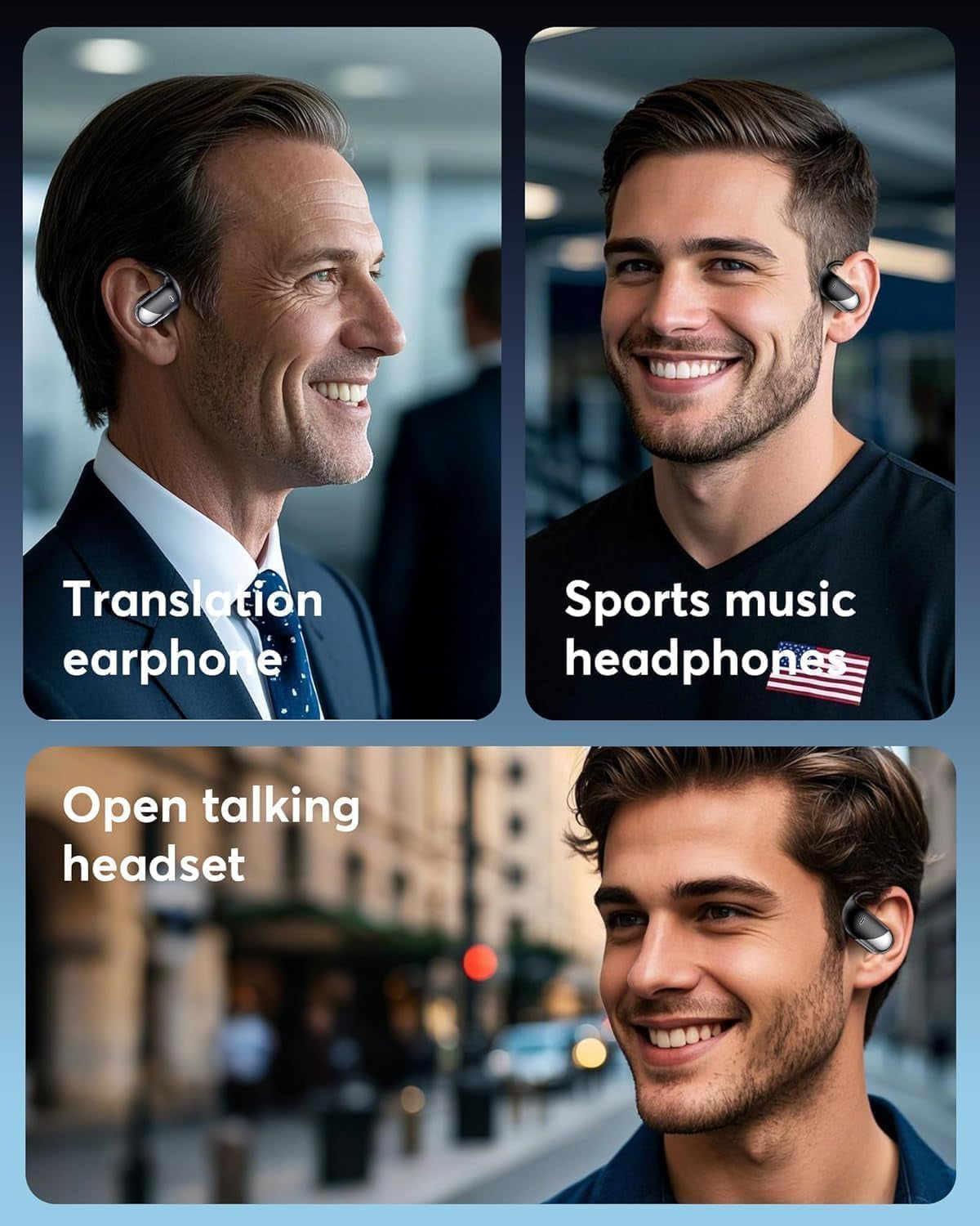 Real-Time AI Translation Earbuds, 177 Language Translator Earbuds, Audifonos Traductores Inglés Español, 3-In-1 Translating Earbuds for Travel, Meetings & Language Learning, with Charging Case