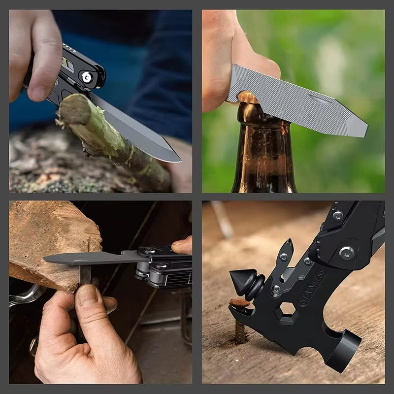 "Portable Multi-Functional Camping Emergency Hammer Tool - Compact, Durable Window Breaker for Outdoor Emergencies, Maintenance,