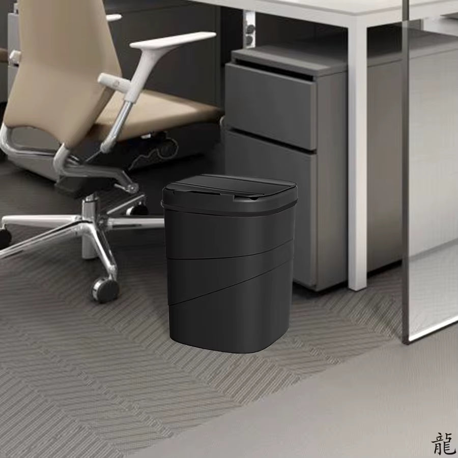 Smart Sensor Touchless Automatic Closing Trash Can Battery Powered for Bathroom House Office