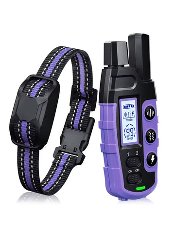 3300Ft Waterproof Electric Dog Training Collar with Remote Control for Pets Weighing 5-120 lbs - Features Shock and Vibration Modes