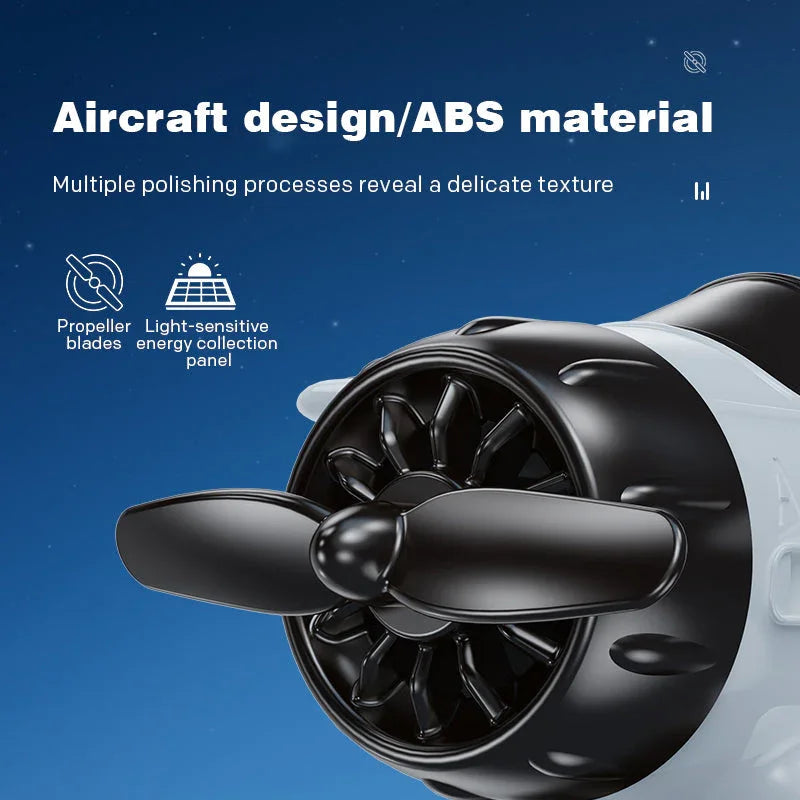 Limited Time Sale - 50% OFF🔥Solar powered airplane shaped car ornaments