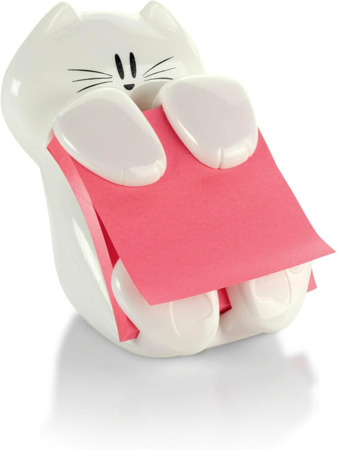 Pop-Up Note Dispenser Cat Design 3X3 in 1 Dispenser/Pack (CAT-330 White)
