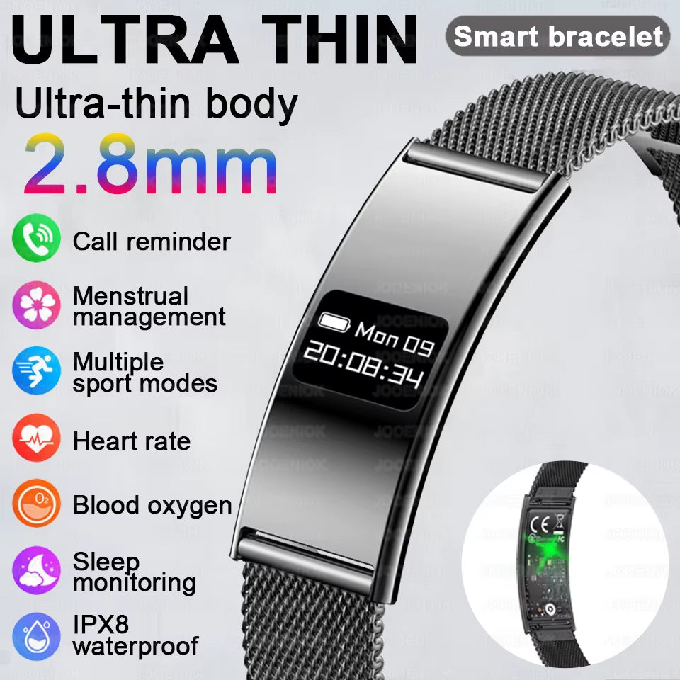 Men Women Smart Bracelet Heart Rate Sleep Monitor Health Smart Band Waterproof Sports Fitness Tracker Smartwatch for Android Ios