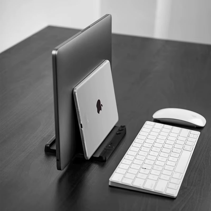 Office Laptop Stand Vertical save Desktop Space Easy to Place Computer Accessories Scalable Width Office Desk Storage