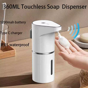 Automatic Soap Dispenser Touchless Foaming Soap Dispenser 350Ml USB Rechargeable Electric 4 Level Adjustable Foam Soap Dispenser