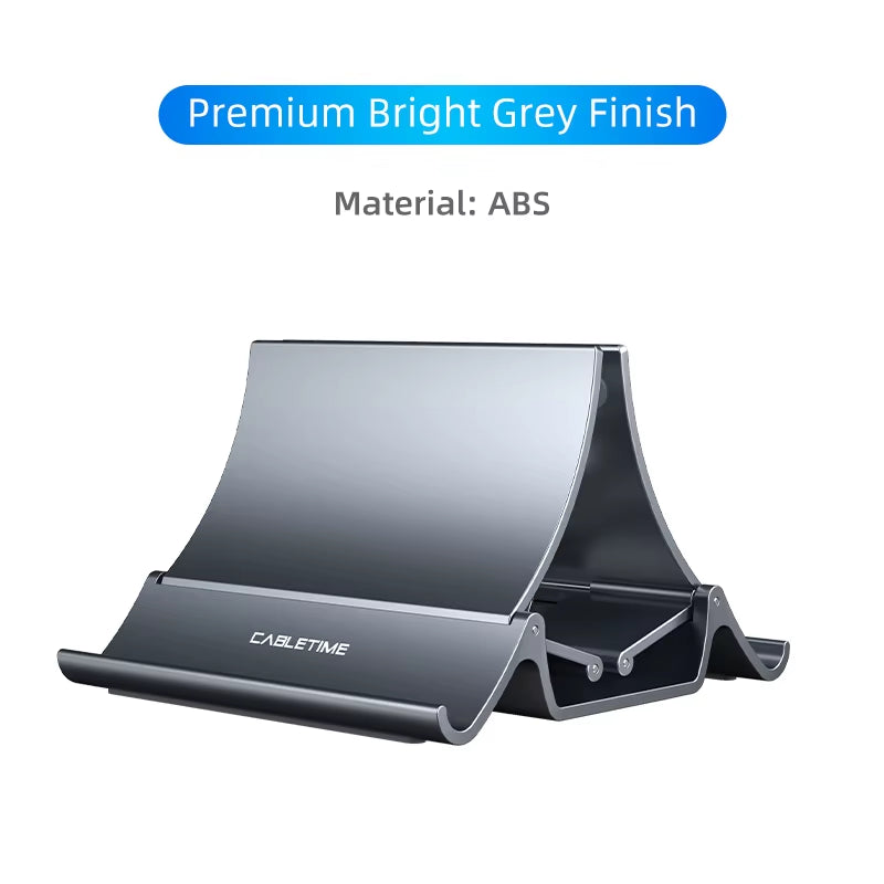 Vertical Laptop Stand Heat Dissipation Non-Slip Silicone Gravity Holder for Macbook Surface Ipad Tablet Stand C418