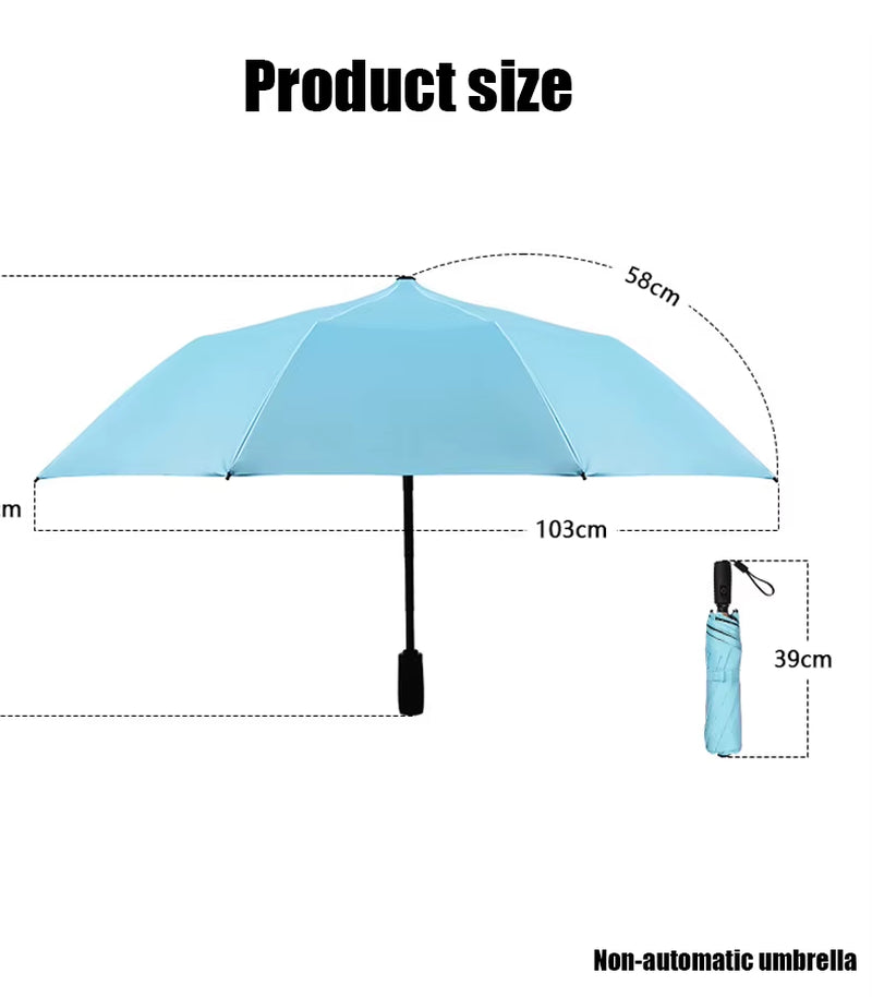 Outdoor USB Chargeable Foldable Umbrella with Fan Beach Parasol Creative Portable UV Umbrella Folding Beach Umbrella