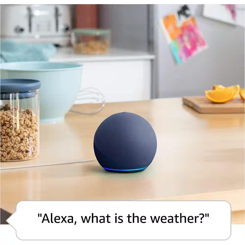 Echo Dot (5Th Gen) Smart Speaker with Alexa Glacier White