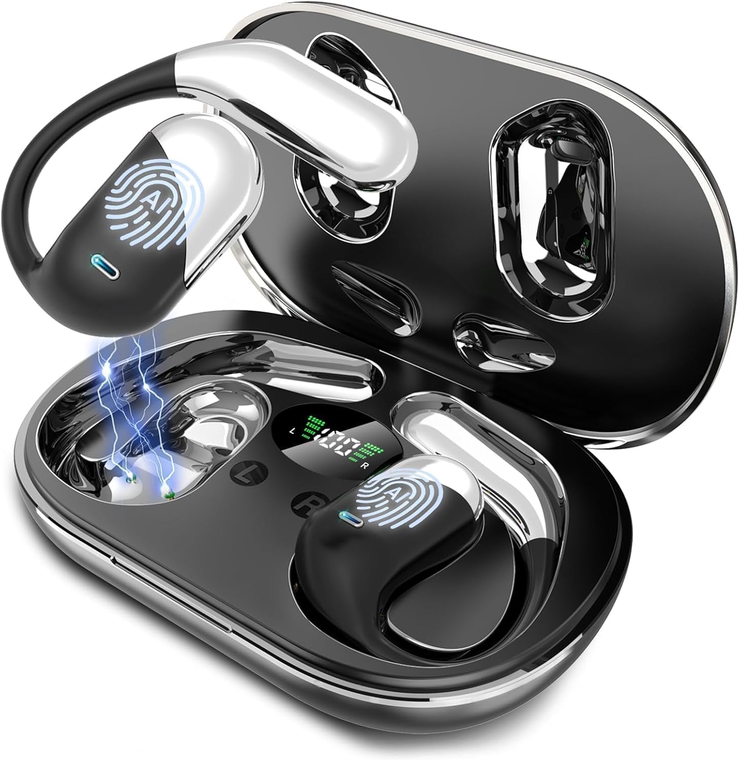 Real-Time AI Translation Earbuds, 177 Language Translator Earbuds, Audifonos Traductores Inglés Español, 3-In-1 Translating Earbuds for Travel, Meetings & Language Learning, with Charging Case