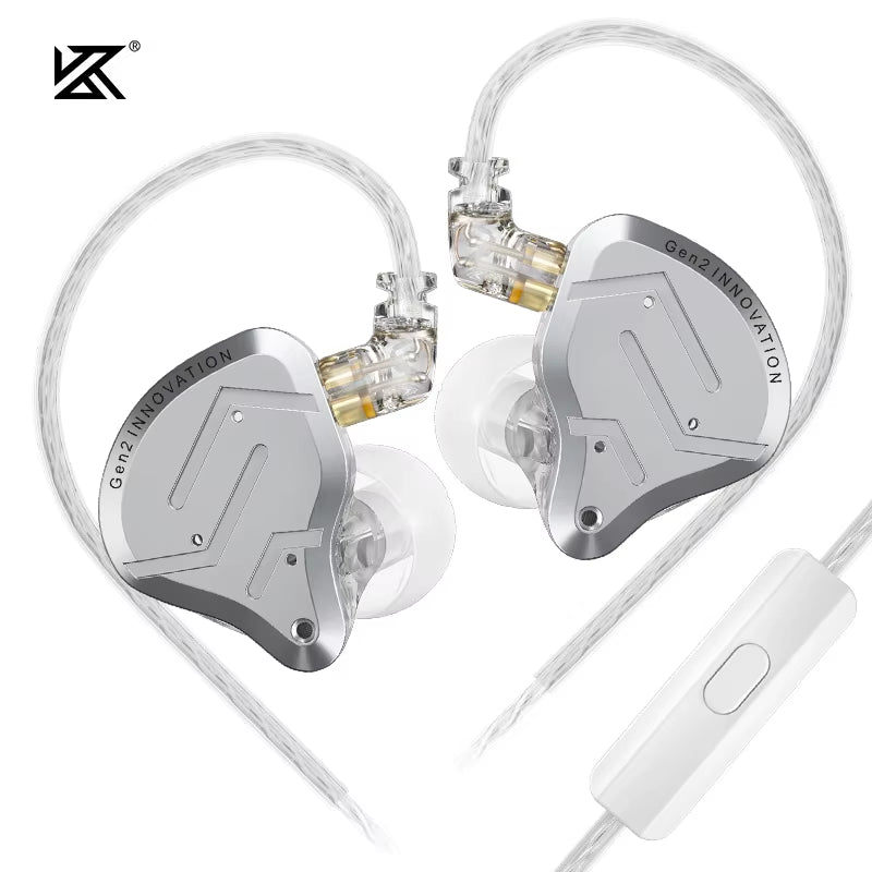 ZSN Pro 2 Metal In-Ear Headphones with 1BA + 1DD Hybrid Technology, High-Fidelity Bass Monitoring, and Noise Cancellation for Sports