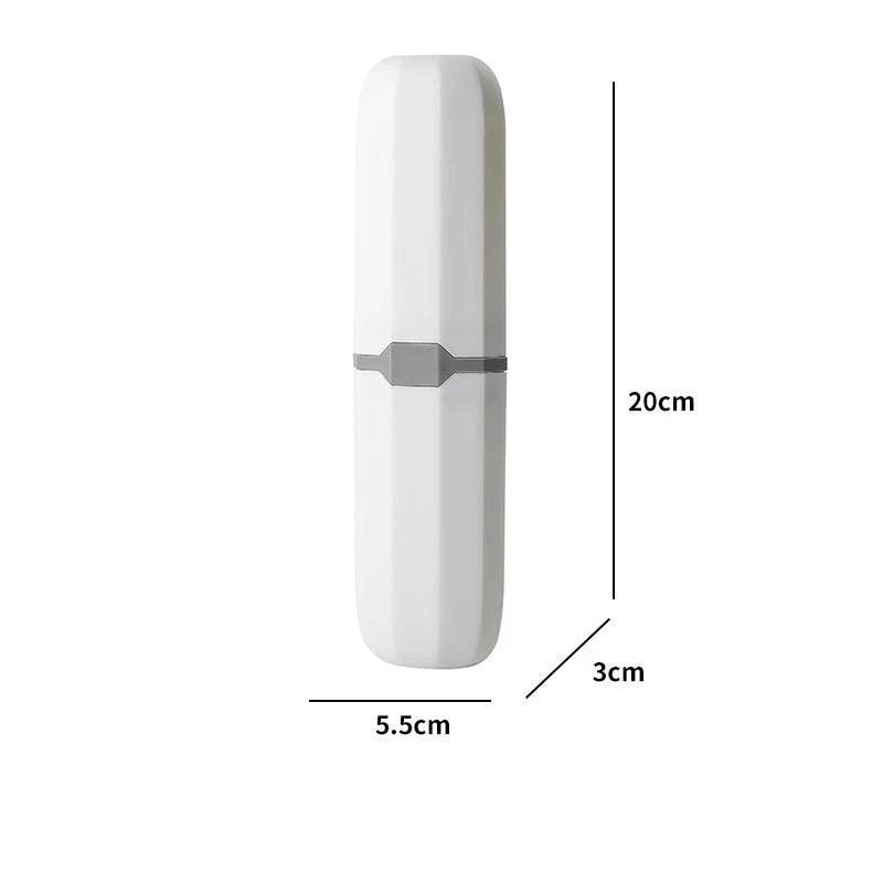 Portable Toothbrush and Toothpaste Holder Case for Travel and Camping - Protects Against Dirt and Damage