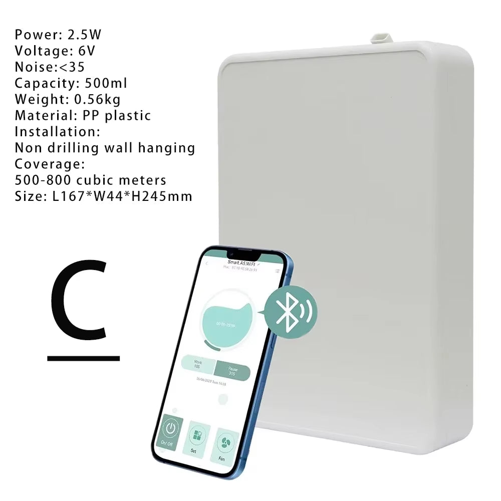 WIFI Bluetooth Essential Oil Diffuser Timer Function Aromatic Fragrance Device for Home Hotel Waterless Aroma Diffuser