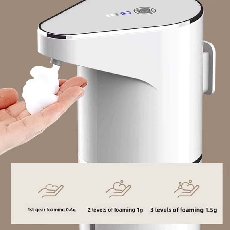 Automatic Soap Dispenser Touchless Foaming Soap Dispenser 350Ml USB Rechargeable Electric 4 Level Adjustable Foam Soap Dispenser